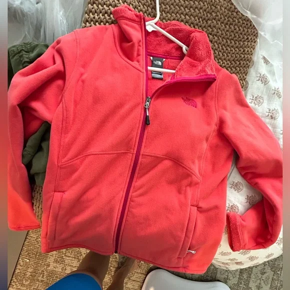 The North Face Fleece fuzzy lined jacket Size Large - Picture 1 of 11
